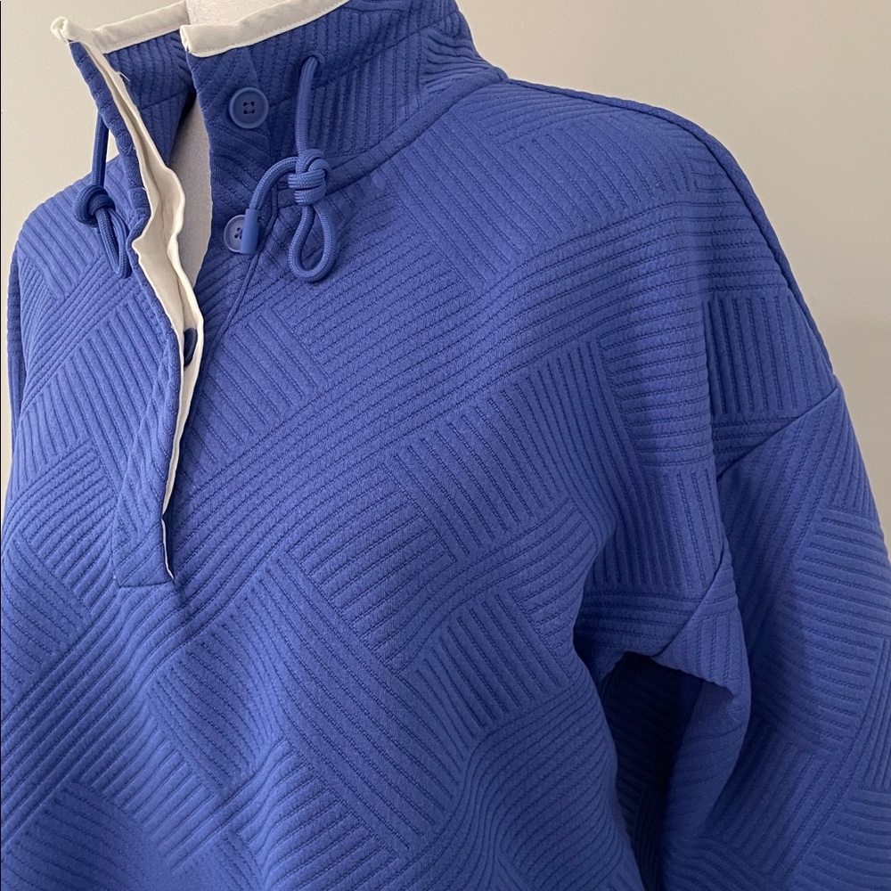 T by Talbot’s Blue Pullover Top - Picture 3 of 9